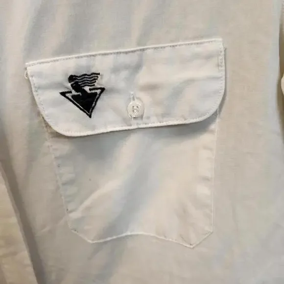 Vintage Diane Von Furstenberg Short Sleeve White Button-Up Shirt - Size 8 - Picture 8 of 8